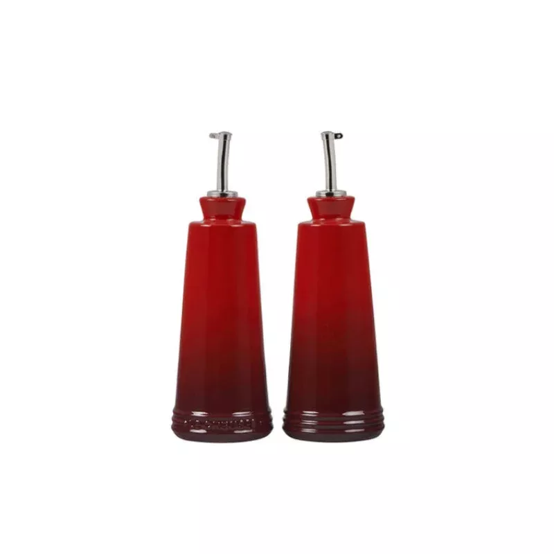 10-oz-signature-oil-vinegar-set-cerise –10 oz. Signature Oil & Vinegar Set – Cerise