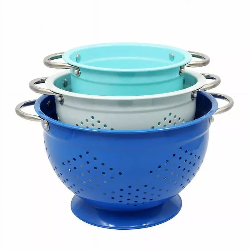 3-piece-colander-set-blue 3-Piece Colander Set – Blue