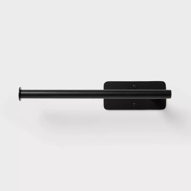 adhesive-under-cabinet-paper-towel-holder-black Adhesive Under-Cabinet Paper Towel Holder – Black