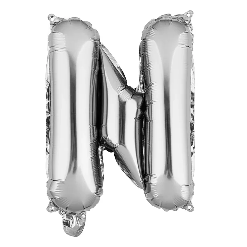 Balloon Mylar Balloonify 16 Inch Letter N Silver1 – 1 EACH