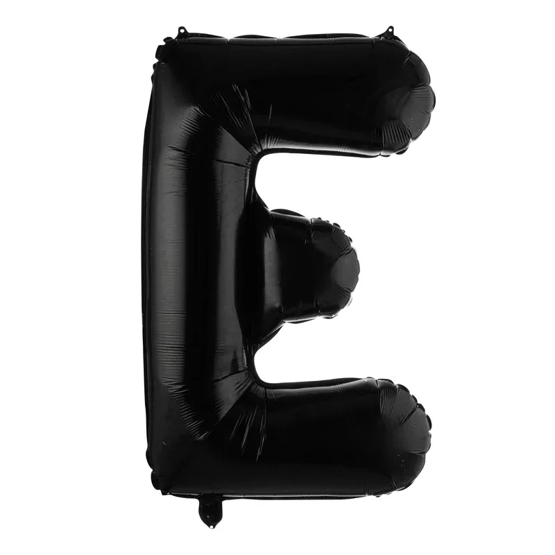 Balloon Mylar Balloonify 40 Inch Letter E Black1 – 1 EACH