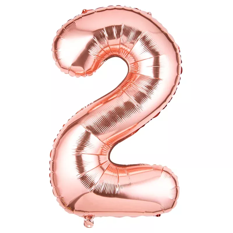 Balloon Mylar Balloonify 40 Inch Number 2 Rose Gold1 – 1 EACH