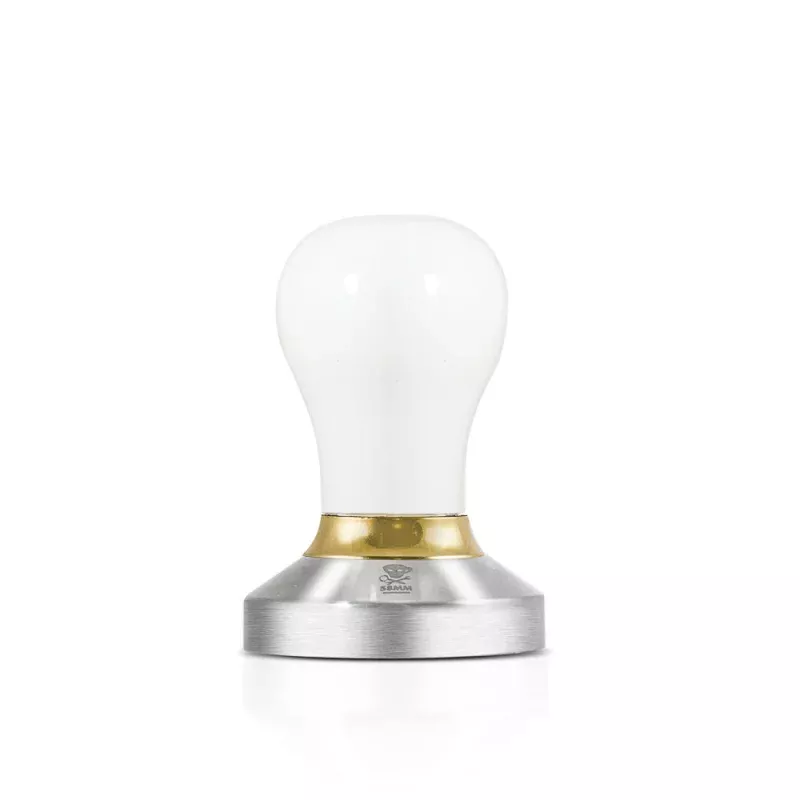 Barista Basics Design 5 White Espresso Tamper – 57mm, Convex