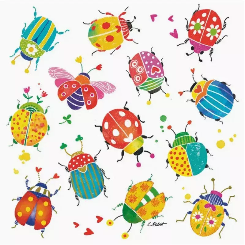 Beverage Napkin Bug Party 20 ct
