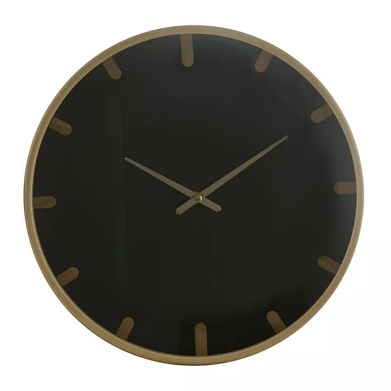 black-wood-wall-clock Black & Wood Wall Clock