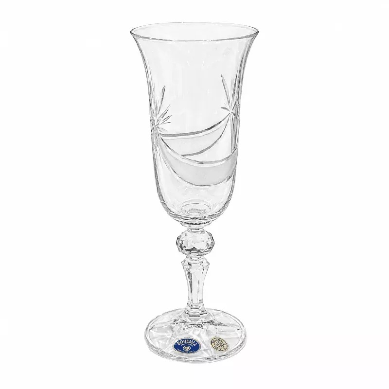 Bohemia Crystal – Flute Set 6 Pcs 150 ml 702 PK- Clear