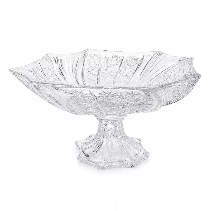bohemia-crystal-hand-cut-neptune-footed-plate-33-cm-clear Bohemia Crystal – Hand Cut Neptune Footed Plate – 33 cm – Clear