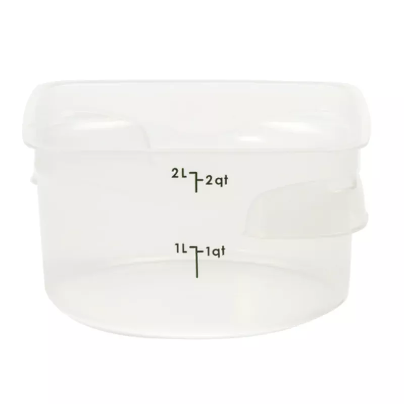 Cambro 2RFSPROPP190 FreshPro CamRounds 2 Qt. Translucent Round Polypropylene Food Storage Container