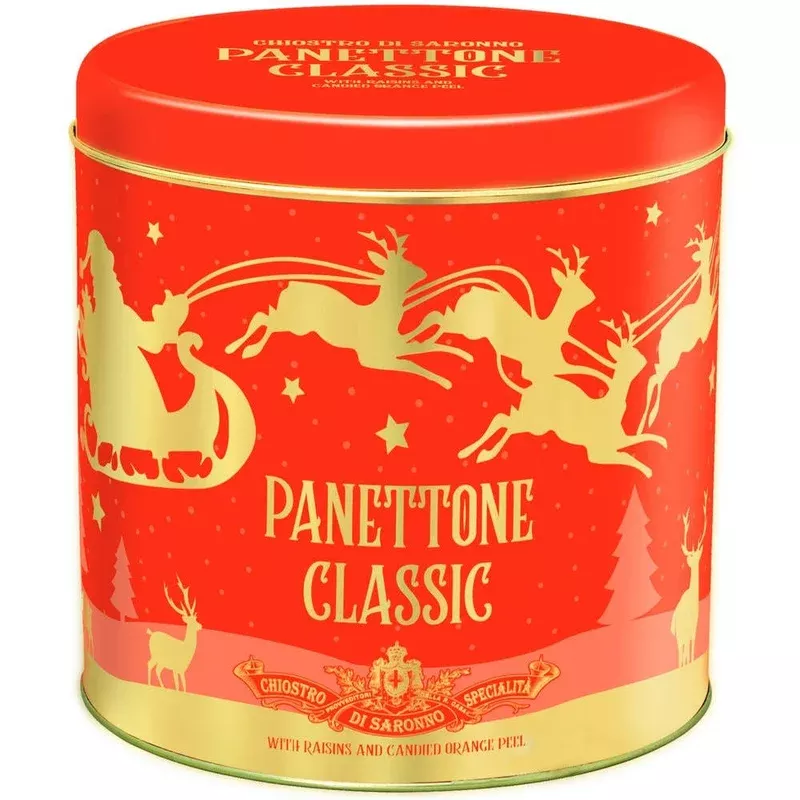 chiostro-di-saronno-classic-panettone-in-reindeer-tin Chiostro di Saronno | Classic Panettone in Reindeer Tin