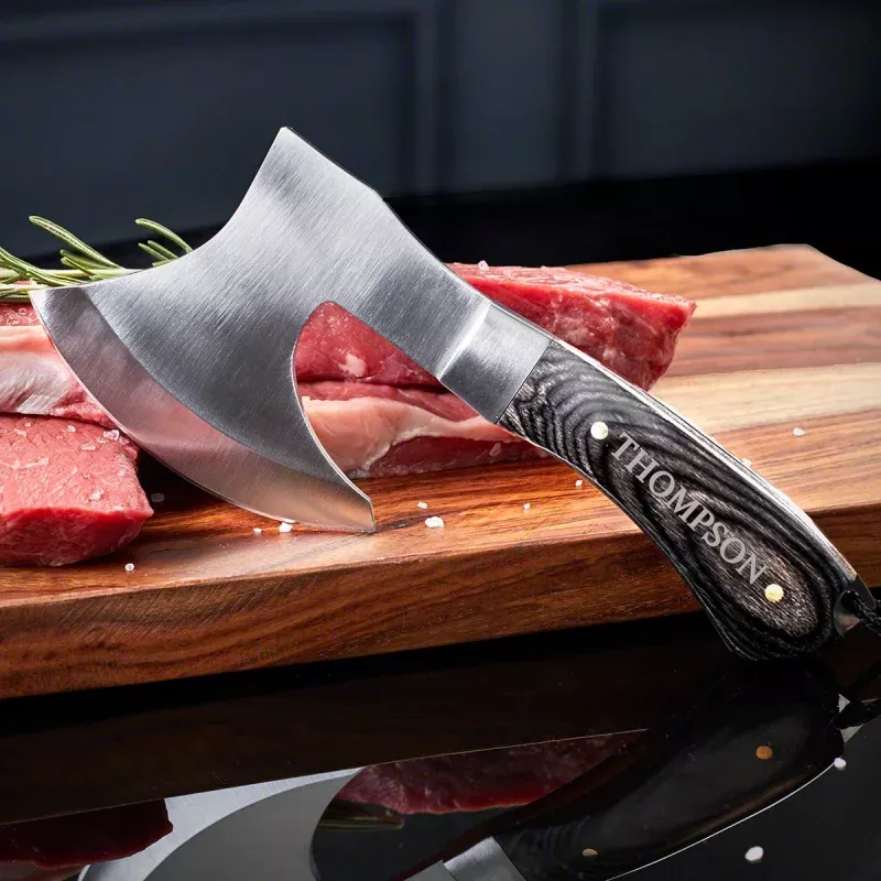 choppa-personalized-meat-cleaver-knife-hatchet-w-ebony-wood-handle The Choppa Personalized Meat Cleaver Knife – Hatchet w Ebony Wood Handle