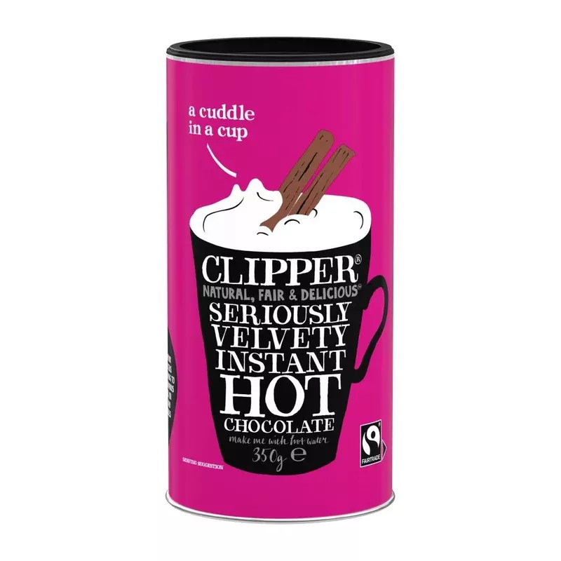 clipper-fairtrade-seriously-velvety-hot-chocolate-350g-ka512 Clipper Fairtrade Seriously Velvety Hot Chocolate 350g – KA512