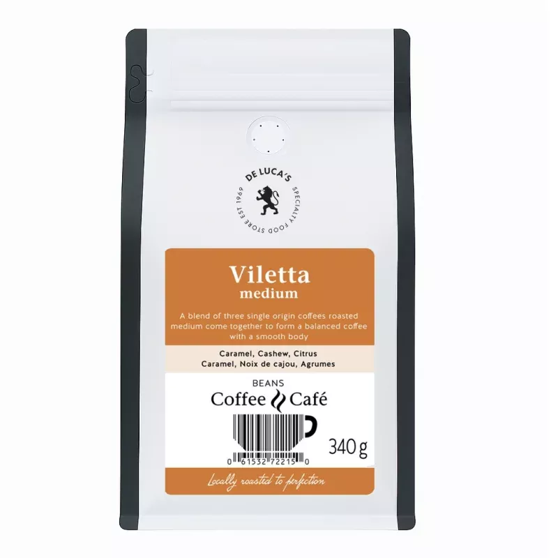 De Luca’s Viletta Medium Roast Whole Bean 340g