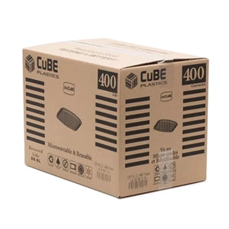 delicube-deli-clear-recessed-lid-400-count-1-case Delicube Deli Clear Recessed Lid-400 Count-1/Case