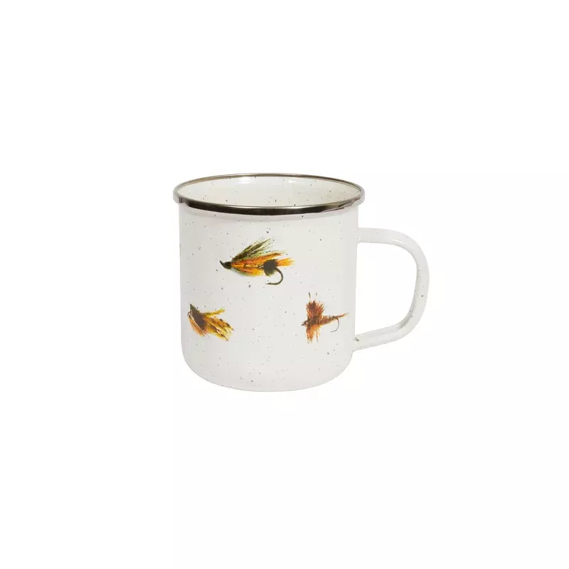 Enamelware Fly Fishing Mug