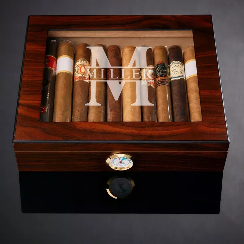 esperanza-engraved-humidor-box-with-hygrometer-madagascar-brown Esperanza Engraved Humidor Box with Hygrometer, Madagascar Brown