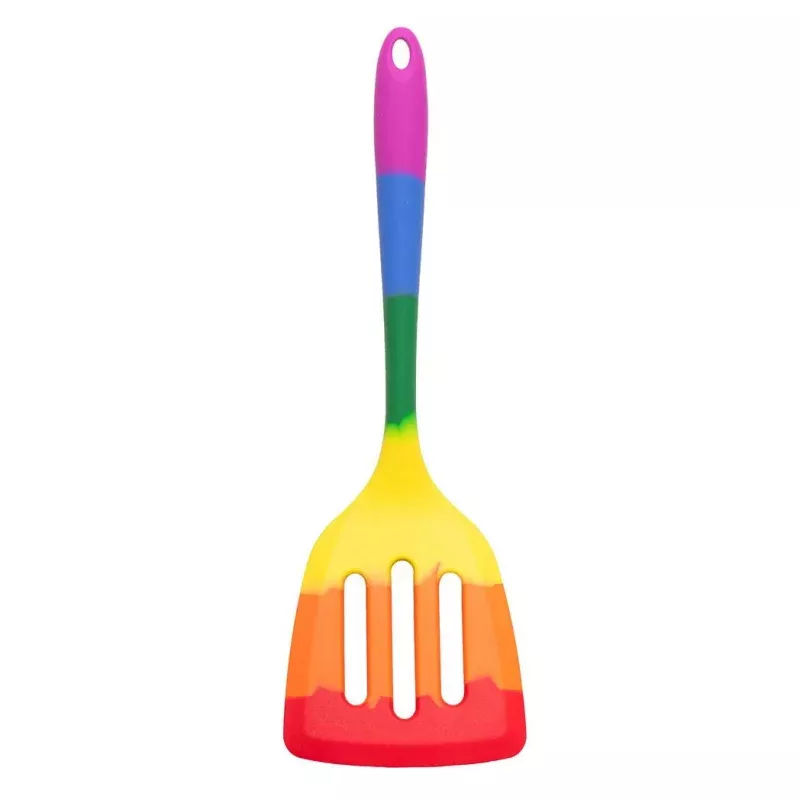 HIC Kitchen Rainbow Silicone Slotted Turner