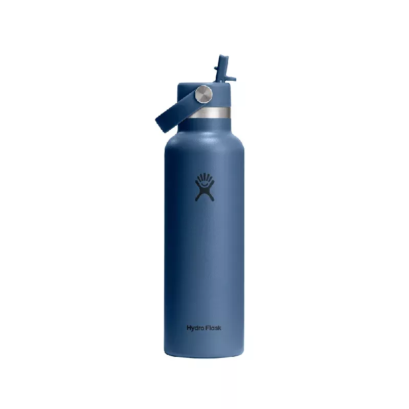 hydro-flask-standard-mouth-harbour-blue-bottle-with-flex-straw-cap-621ml Hydro Flask Standard Mouth Harbour Blue Bottle with Flex Straw Cap 621mL