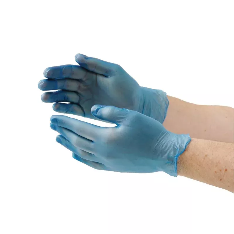 hygiplas-powder-free-vinyl-gloves-blue-small-pack-100-cf403-s Hygiplas Powder-Free Vinyl Gloves Blue Small (Pack of 100) – CF403-S