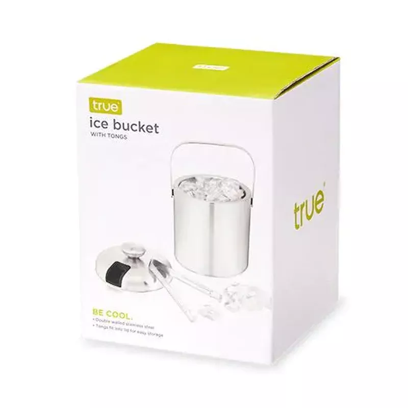 ice-bucket-with-tongs-stainless-steel ICE BUCKET WITH TONGS STAINLESS STEEL