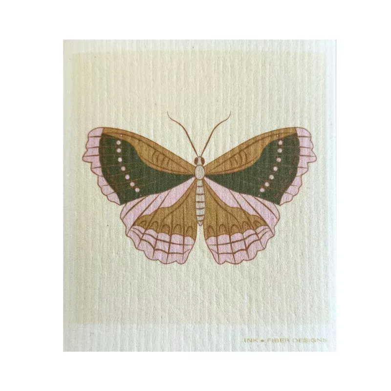 ink-fiber-designs-butterfly-2-swedish-dishcloth Ink and Fiber Designs | Butterfly 2 Swedish Dishcloth