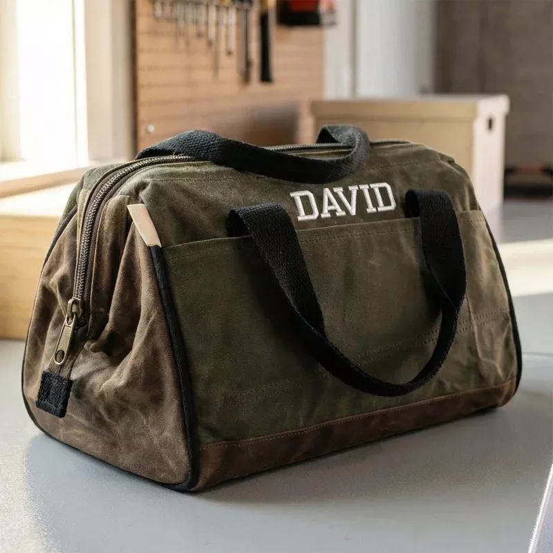 kensley-heavy-duty-waxed-canvas-tool-bag-13-in Kensley Heavy Duty Waxed Canvas Tool Bag 13 in