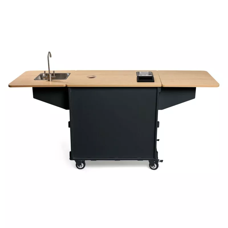 klassy-kart-turn-key-collapsible-mobile-coffee-cart-black Klassy Kart Turn-Key Collapsible Mobile Coffee Cart – Black