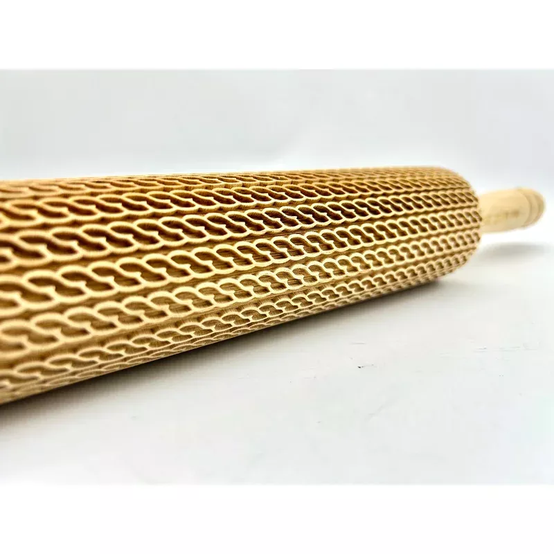 knitted-stitch-rolling-pin-cookie-pottery-designs Knitted Stitch Rolling Pin Cookie & Pottery Designs