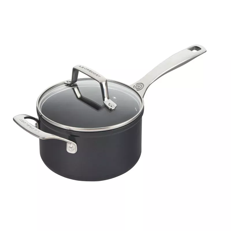 le-creuset-essential-nonstick-ceramic-2-quart-saucepan-with-glass-lid Le Creuset Essential Nonstick Ceramic 2 Quart Saucepan with Glass Lid