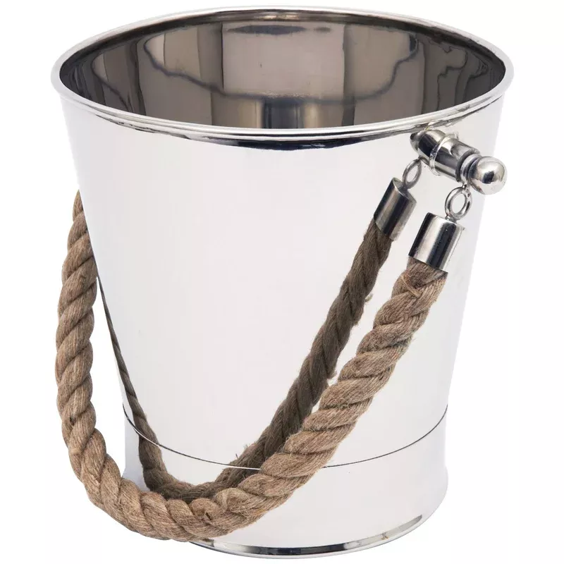 linden-sweden-ice-bucket-with-rope-handle Linden Sweden | Ice Bucket with Rope Handle