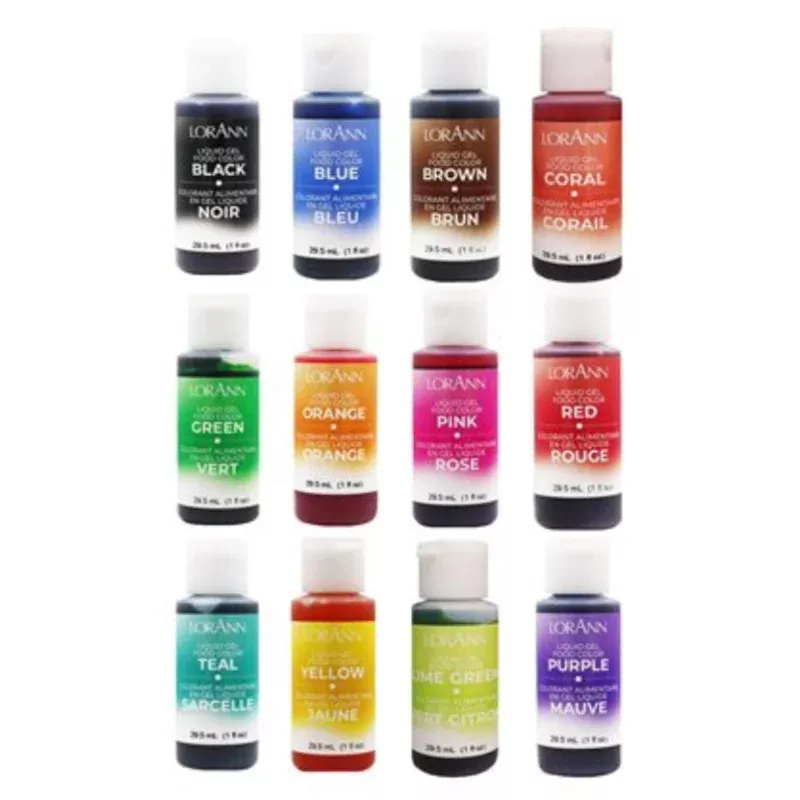 liquid-gel-food-coloring-12-assortment-1oz –Liquid Gel Food Coloring, 12 Assortment, 1oz