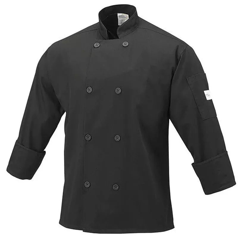 millennia-unisex-chef-jacket-black-by-mercer-culinary Millennia Unisex Chef Jacket (BLACK) by Mercer Culinary