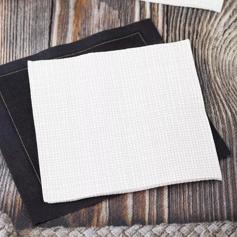 napkins-cocktail-white-with-grey-threads-8-x-8-inch-8-linear-inch1-100-count Napkins Cocktail White with Grey Threads 8 x 8 Inch 8 Linear Inch1 – 100 COUNT