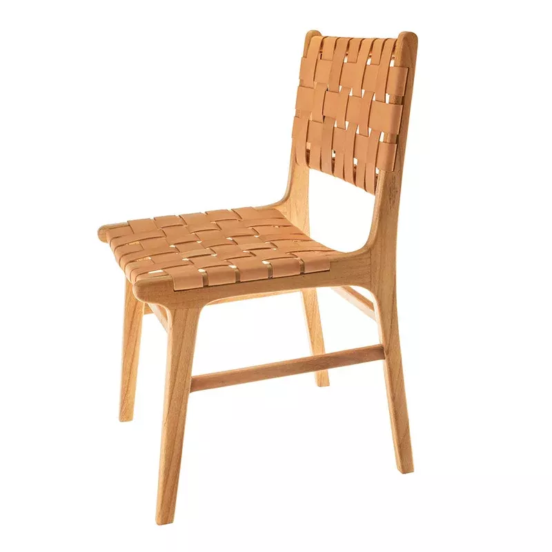 numandu-wood-leather-87x51x56cm-chair Numandu Wood & Leather 87x51x56cm Chair