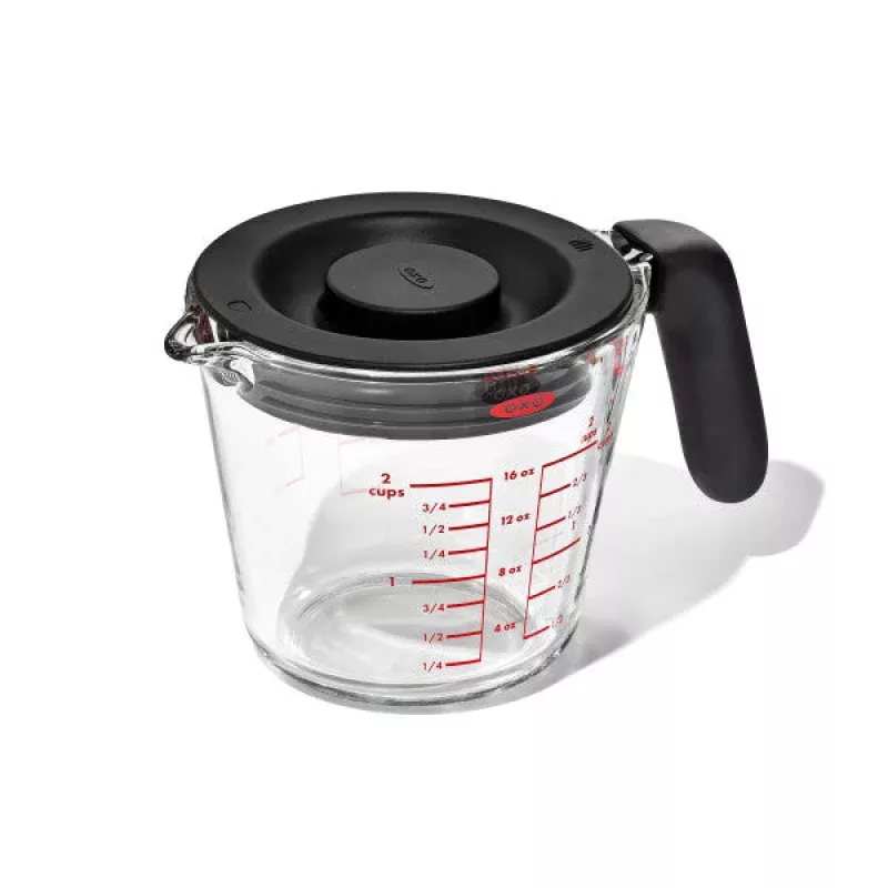 OXO Good Grips 2 Cup Glass Measuring Cup with Lid