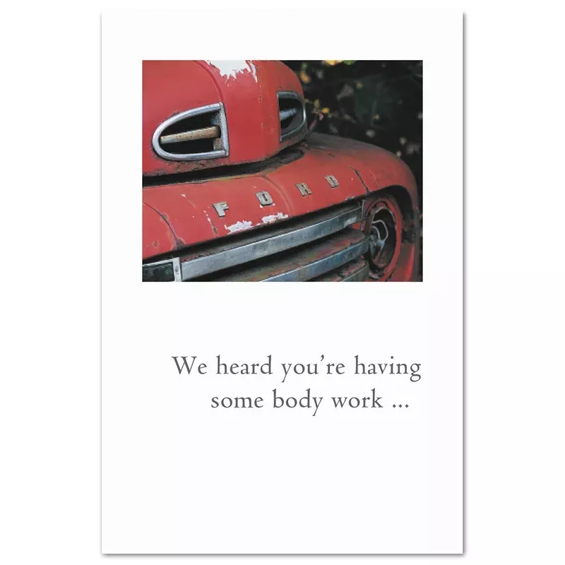 red-ford-truck-feel-better-card Red Ford Truck Feel Better Card