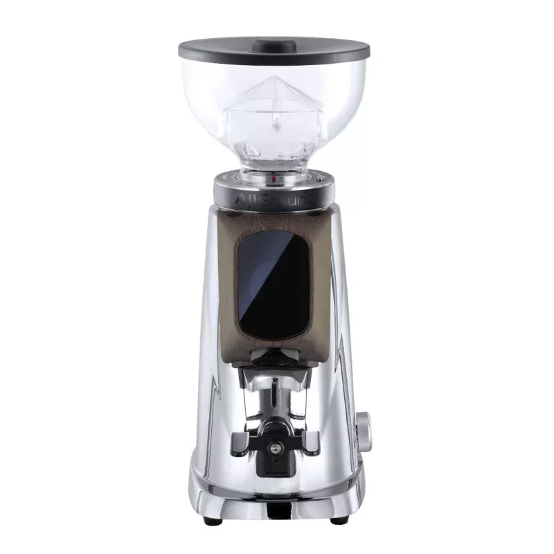 refurbished-allground-all-purpose-home-coffee-grinder-chrome-w-dark-oak REFURBISHED AllGround All Purpose Home Coffee Grinder – Chrome w/ Dark Oak