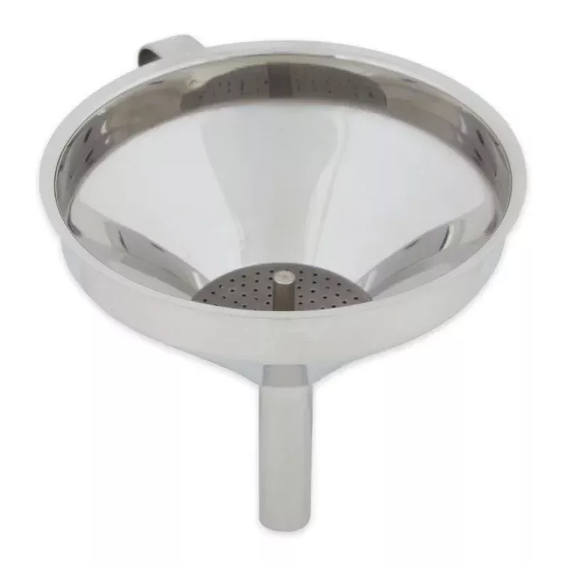 rsvp-internationalstainless-steel-funnel-with-removable-straining-filter RSVP InternationalStainless Steel Funnel with Removable Straining Filter