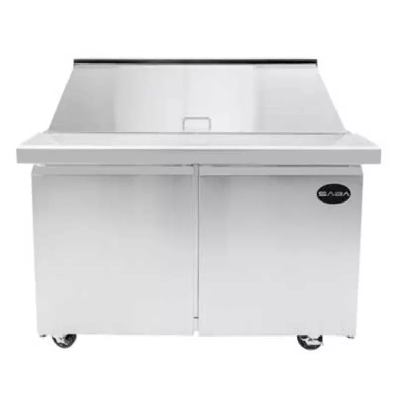 saba-sps-60-24m-two-door-60-salad-sandwich-prep-table-refrigerator-mega-top SABA SPS-60-24M, Two Door 60″ Salad/Sandwich Prep Table Refrigerator (Mega Top)