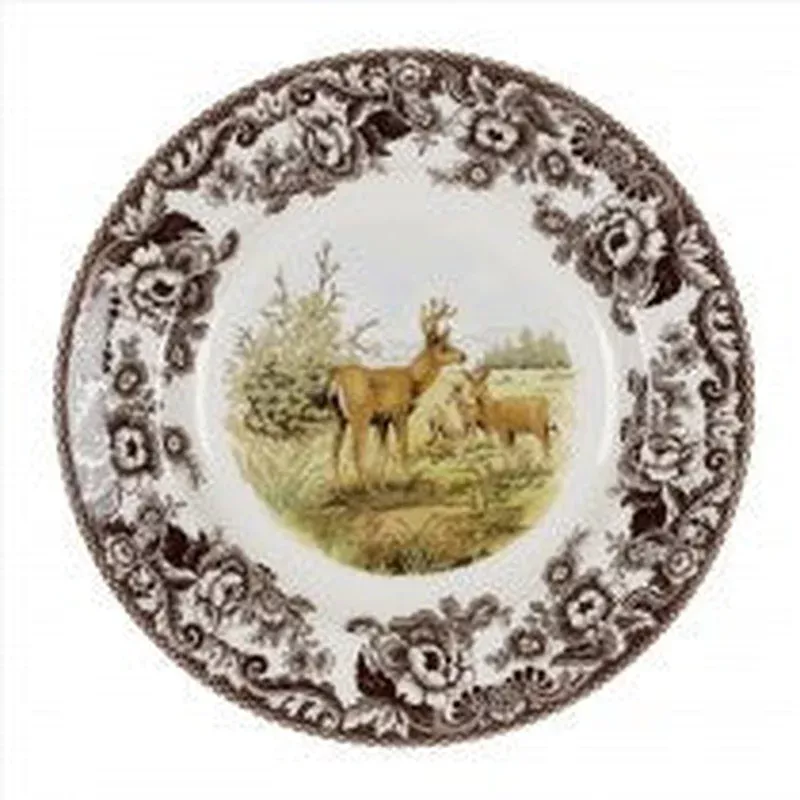 spode-woodland-mule-deer-dinner-plate-10-5 Spode Woodland Mule Deer Dinner Plate 10.5″