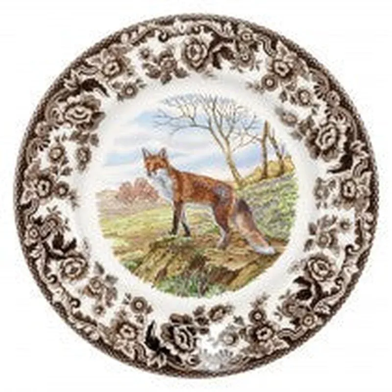spode-woodland-red-fox-salad-plate-8 Spode Woodland Red Fox Salad Plate 8″