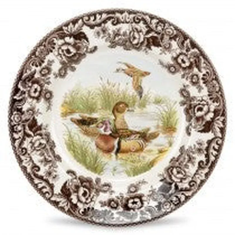 spode-woodland-wood-duck-salad-plate-8 Spode Woodland Wood Duck Salad Plate 8″