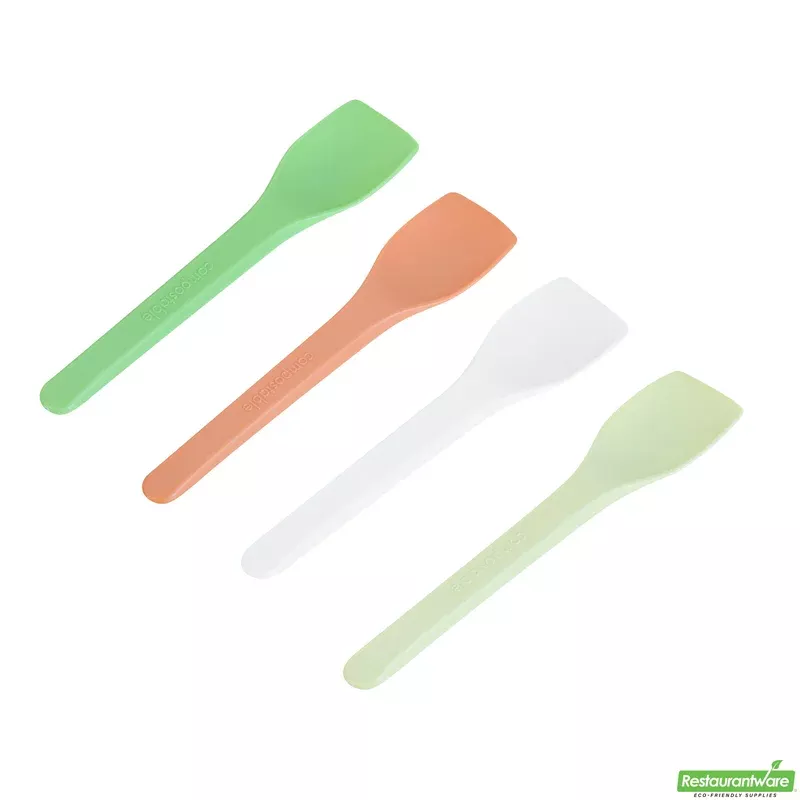 spoons-ice-cream-basic-nature-plastic-assorted-4-inch-heat-resistant-cpla10-100- Spoons Ice Cream Basic Nature Plastic Assorted 4 Inch Heat-Resistant CPLA10 – 100 COUNT
