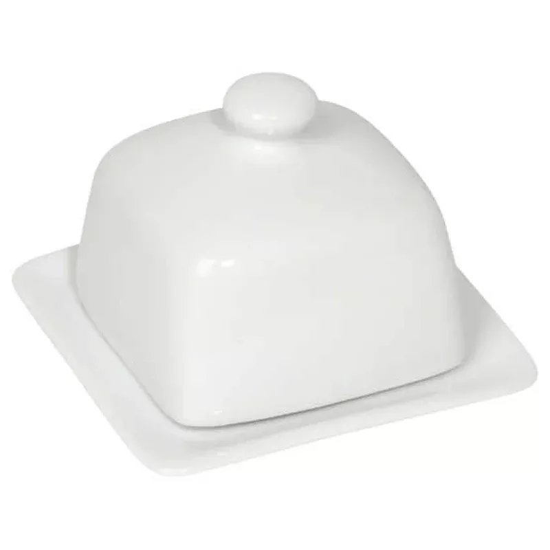 square-butter-dish-white Square Butter Dish White