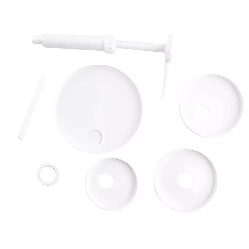 tablecraft-economy-pump-kit-1-oz-pump-adapter-caps-white TableCraft Economy Pump Kit 1 oz Pump + Adapter Caps White