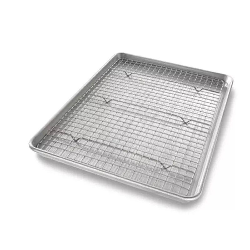 usa-half-sheet-pan-with-rack Usa Half Sheet Pan With Rack