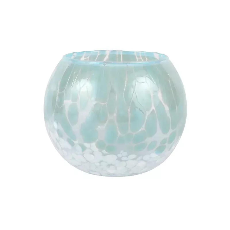 vietri-nuvola-light-blue-white-small-round-vase Vietri Nuvola Light Blue and White Small Round Vase