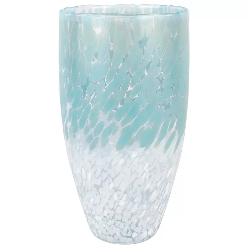 vietri-nuvola-light-blue-white-tall-vase Vietri Nuvola Light Blue and White Tall Vase