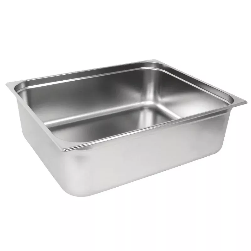 vogue-stainless-steel-2-1-gastronorm-tray-200mm-gm317 Vogue Stainless Steel 2/1 Gastronorm Tray 200mm – GM317