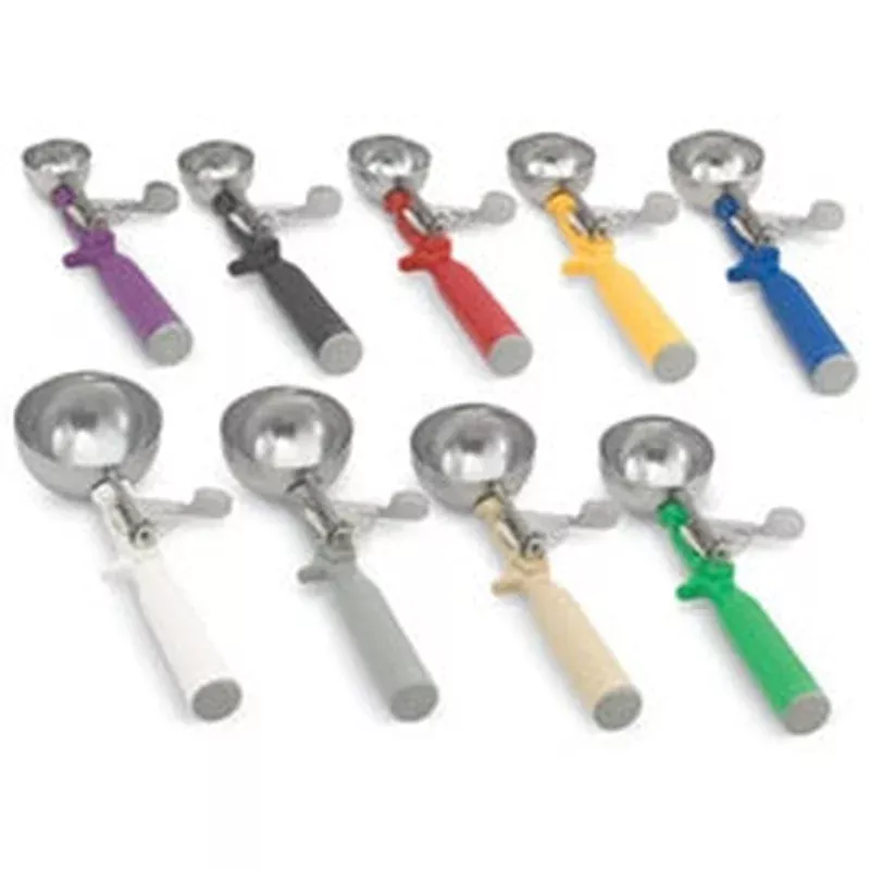 Vollrath Stainless Steel Size 30 Disher- Black Handle-1 Each