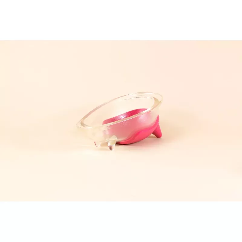 wanco-pet-bowl-glass-cherry-pink “Wanco” Pet Bowl – Glass Cherry Pink